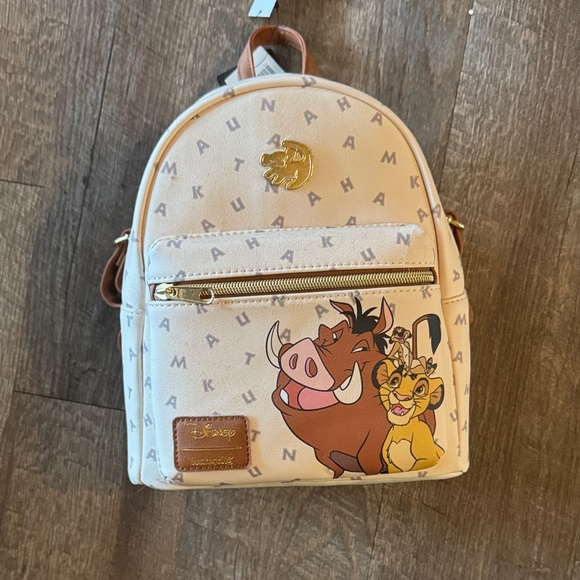 Loungefly Disney Lion King Kids Backpack - Cream and Gold - Picture 3 of 3